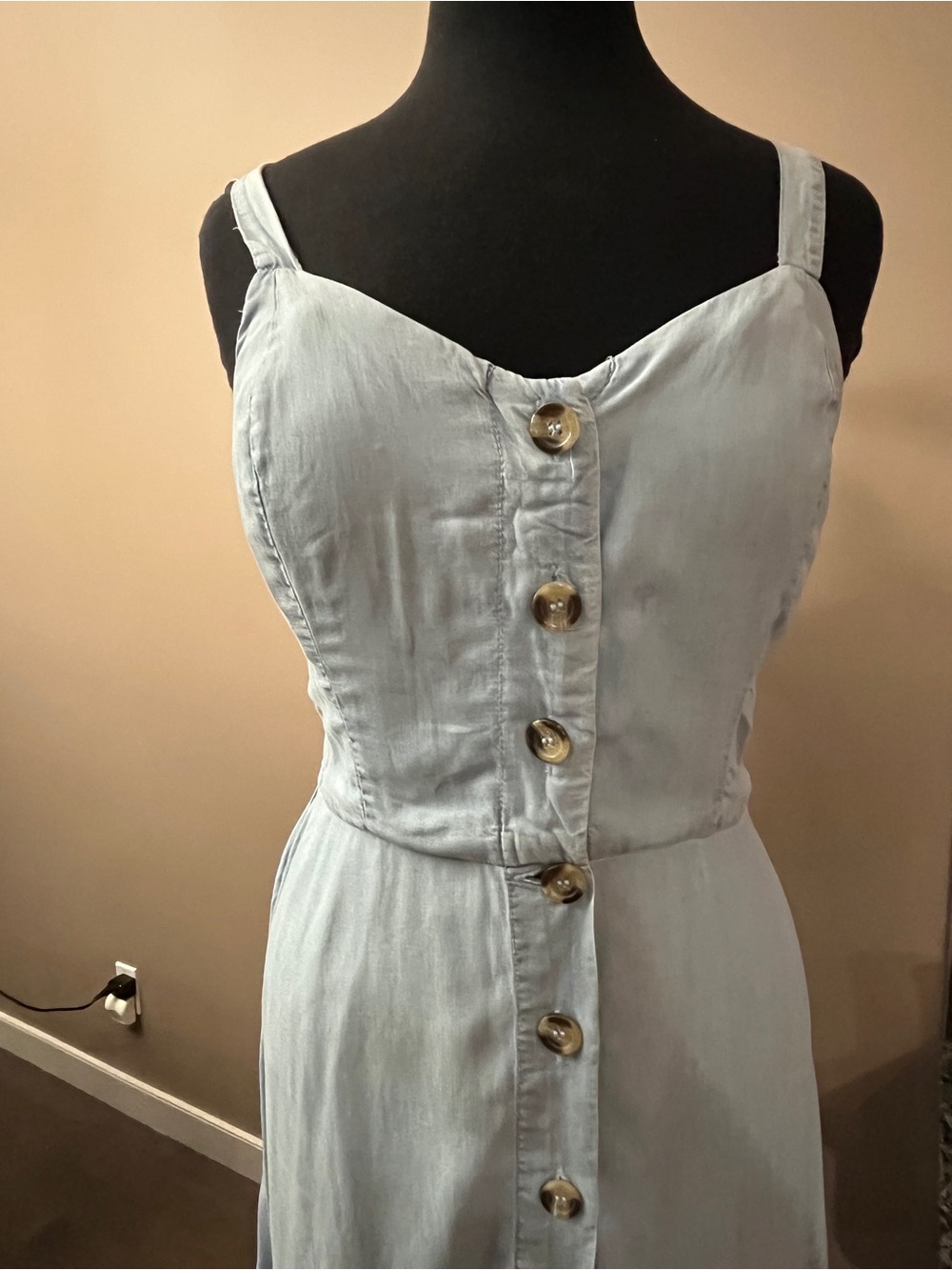 3/$30 Japna Light Blue Smocked Sundress Top